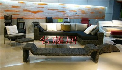 藤製沙發