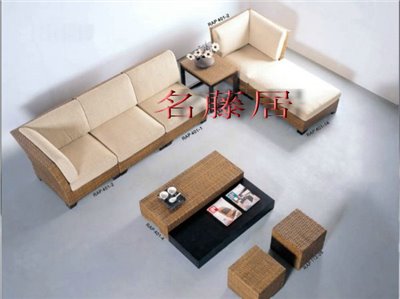 藤製沙發