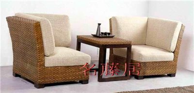 藤製沙發
