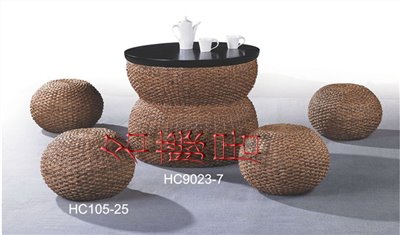 藤製餐桌椅