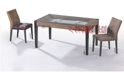 藤製餐桌椅