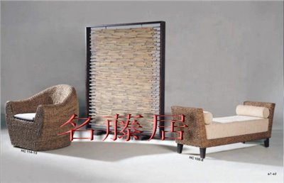 藤製休閒椅
