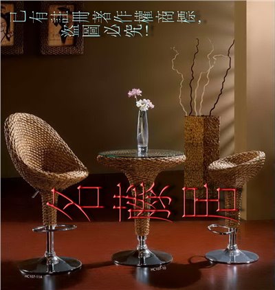 藤製吧台椅
