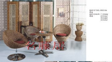 藤製吧台椅